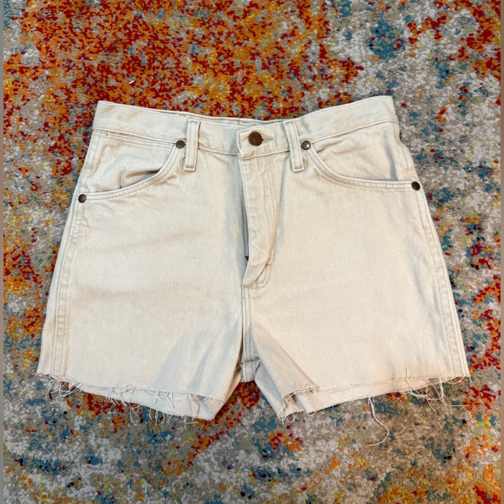 Wrangler Cream Jean Shorts